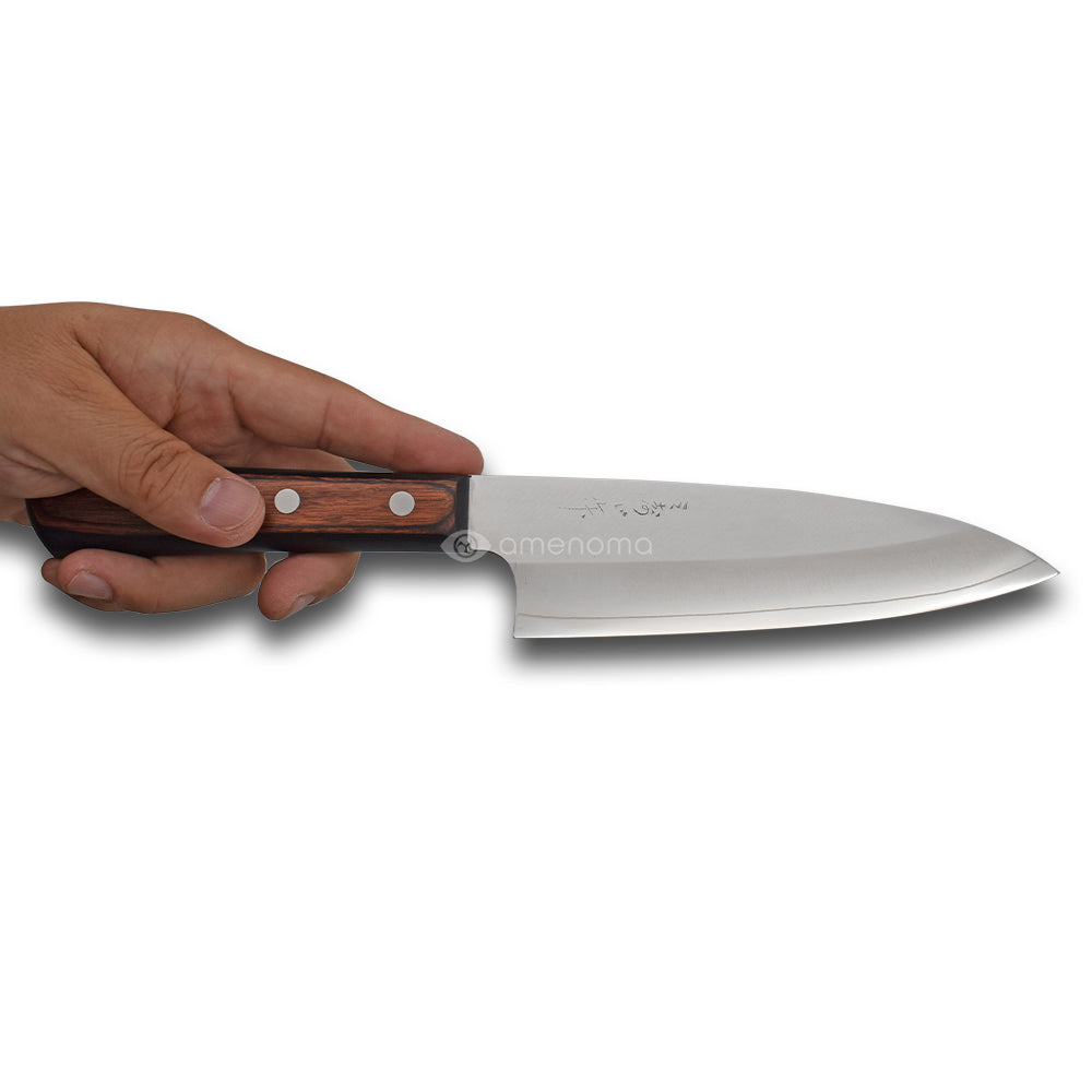 三寿ゞ包丁 三徳 V金 マホガニブラック – amenomaオンラインショップ