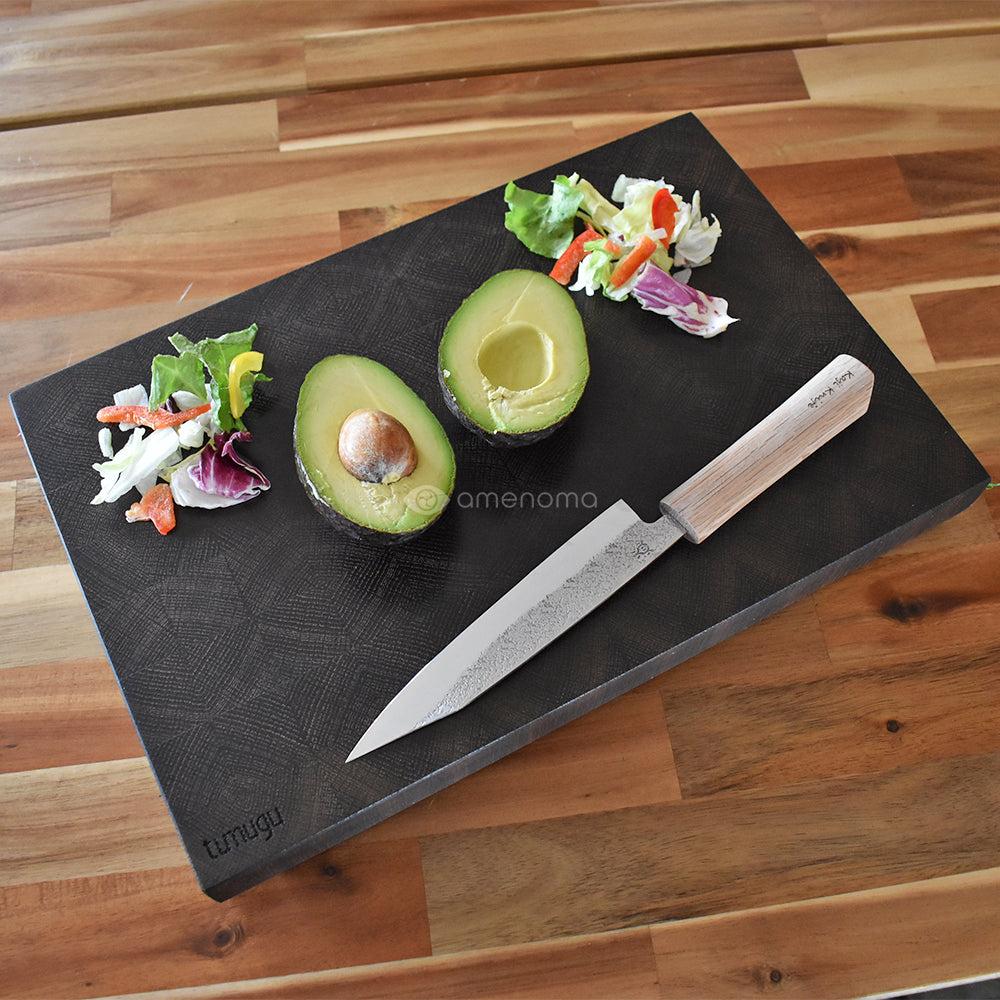 tumugu endgrain cutting board スモークドオーク M