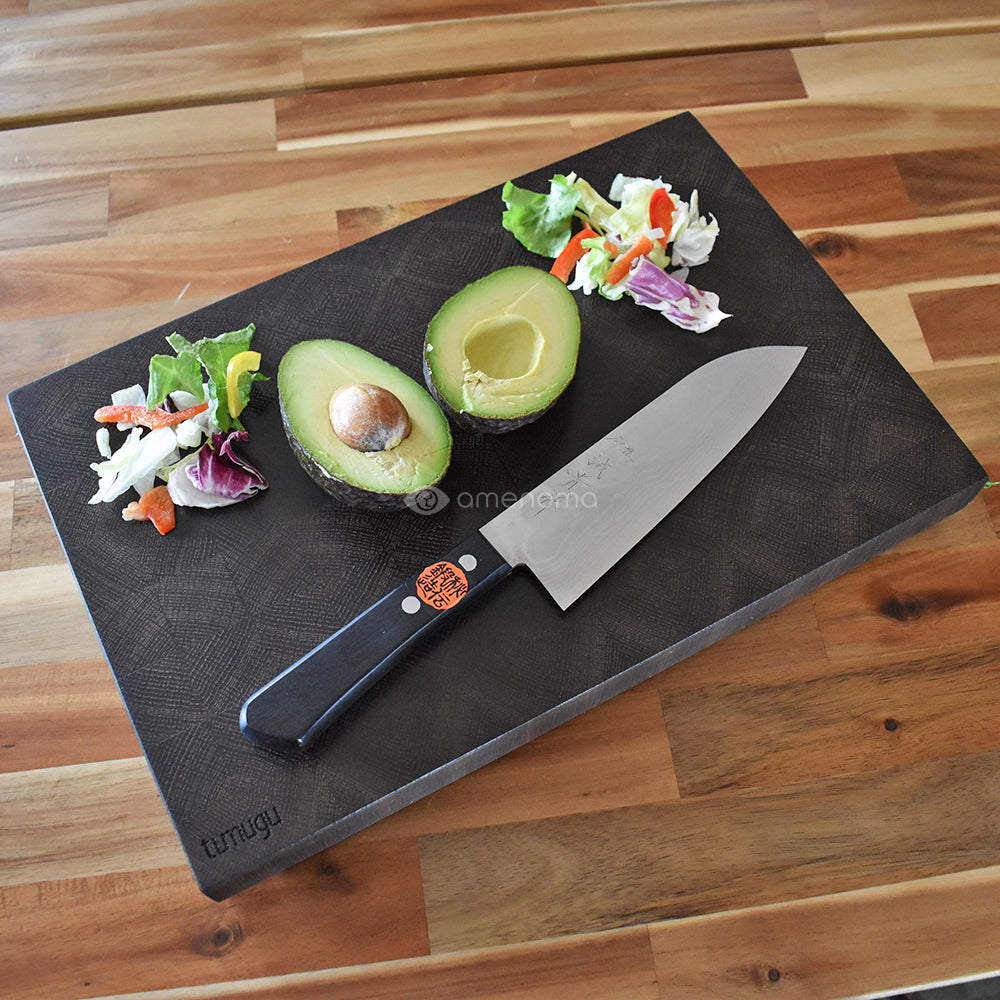 tumugu endgrain cutting board スモークドオーク M