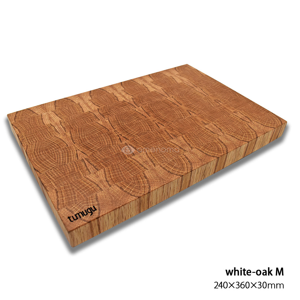 tumugu endgrain cutting board ホワイトオーク M