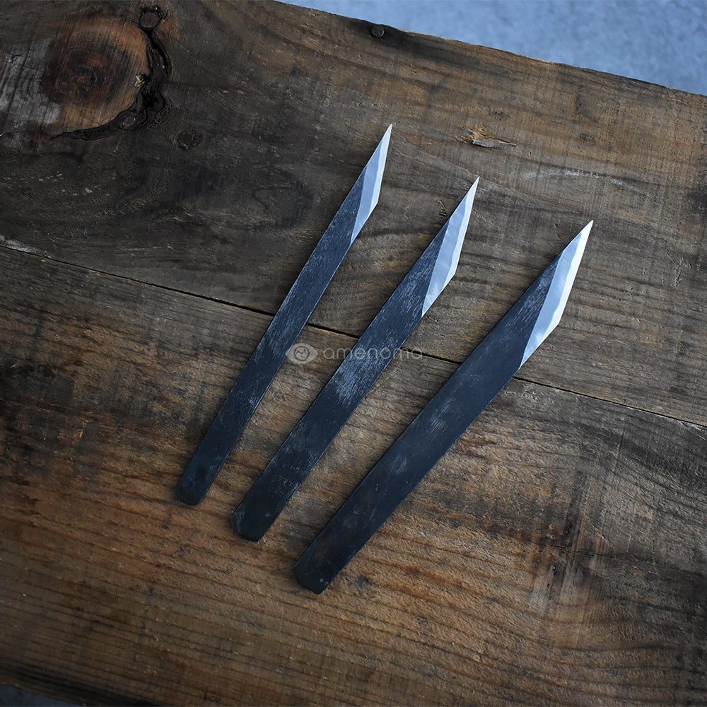 昭三作 手造り切出小刀 黒打 18mm（右・左・両刃） – amenoma